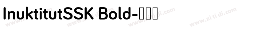 InuktitutSSK Bold字体转换